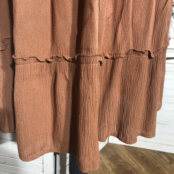 Vintage Y2K Crochet Midi Sundress Brown Size Medium - Picture 9 of 9